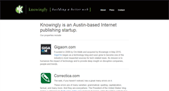 Desktop Screenshot of knowingly.com