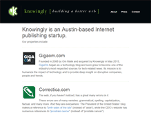 Tablet Screenshot of knowingly.com